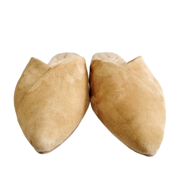 Birdies The Swan Mules in Golden Oak Suede Size 9 - Picture 3 of 15